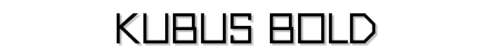 Kubus Bold font